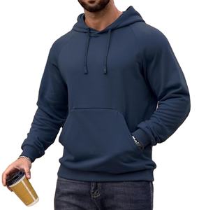 Sweat à capuche de base en coton/polyester pour hommes, Streetwear, graphique personnalisé, décontracté, impression numérique, résistance à l'usure, col à capuche sans ficelles - Product Image 2