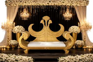 Sillas de Rey y Reina para Escenario de Boda Tradicional de Diseño, Madera Tratada, Color Personalizado, Estilo Moderno, Precio de Fábrica, Exportaciones DST - Product Image 6