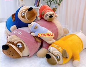 Bull <b>Dog</b> <b>Pillow</b> Wearing Shirt, Super Soft And Cute - Product Image 3