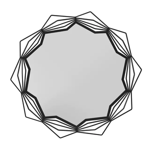 Espejo de pared para decoración del hogar, diseño de hojas para interiores, espejo de decoración clásico y moderno, múltiples diseños de acabado - Product Image 1