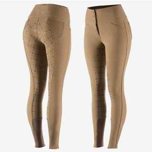 Vêtements équestres Culottes en silicone personnalisées Pantalon d'équitation Jodhpurs Leggings d'équitation en silicone à fond intégral - Product Image 6
