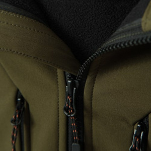 Veste d'hiver en nylon à coque souple, design OEM personnalisé, coupe-vent, résistante à l'eau, veste de randonnée pour hommes - Product Image 5