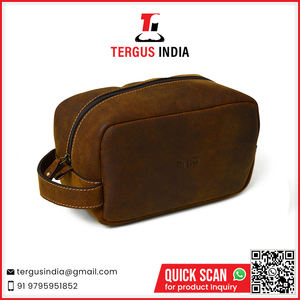 New Design Full Grain Leather Crazy Horse Leather <b>Travel</b> <b>Toiletry</b> <b>Bag</b> At Affordable Price - Product Image 2