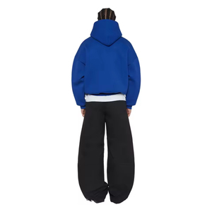 Haute qualité hommes Boxy sweats à capuche léger Quickdry personnalisé Logo impression Streetwear pull à capuche 100% coton - Product Image 6