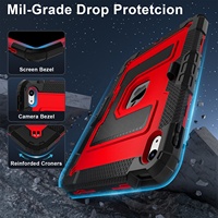 Étui de tablette en silicone PC robuste avec logo personnalisé et grand support pour iPad A16 11e génération 11 pouces 2025 et iPad 10e génération 10,9 pouces 2022