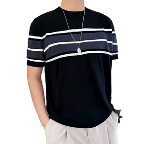 Camiseta Polo de Manga Corta para Hombre, Tejida, de Alta Calidad, Personalizada, con Rayas de Diferentes Colores, Diseño de Ropa de Punto para Hombre - Product Image 2