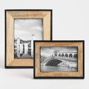 Cadre photo en bois durable avec bords renforcés pour une maintien sécurisé des photos, étagère de bureau, salon, chambre à coucher, bureau - Product Image 1