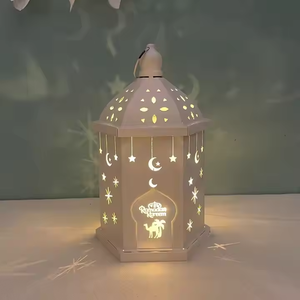 โคมไฟระย้าสไตล์อาหรับโคมไฟตะวันออกกลางโคมไฟ LED มีการกะพริบสำหรับอีดมูบารัก - Product Image 2