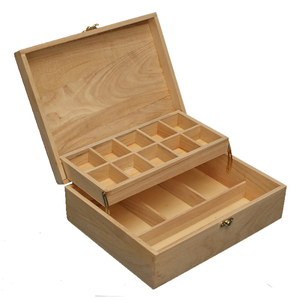 Boîte à thé en bois artisanat indien bois de pin nouveau Design Super qualité luxe personnalisé maison cadeau décoratif article Offre Spéciale personnalisé - Product Image 2