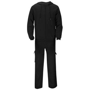 Conjunto de chándal unisex con bolsillos para correr, conjunto de ropa deportiva con capucha, conjunto de 2 piezas, pantalones de chándal, chándal con cintura elástica, otoño - Product Image 5