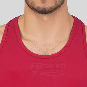 Camiseta sin Mangas Casual para Hombre al por Mayor, Personalizada, 100% Algodón, Transpirable, de Alta Calidad, para Gimnasio y Entrenamiento - Product Image 6