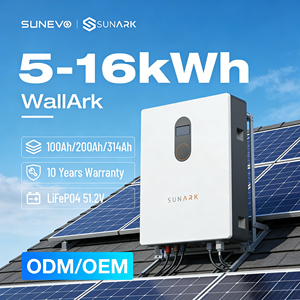 Литий-ионный аккумулятор Sunark 51.2В 5кВтч/10кВтч/15кВтч с новым настенным креплением для домашнего использования (экономичный) - Product Image 1