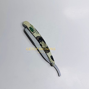 Maquinilla de afeitar profesional de seguridad para hombre, de una sola hoja, de acero inoxidable, con diseño recubierto de papel, personalizable, marca privada - Product Image 4