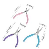 Pince à bijoux 3pcs Pinces à bijoux Outils Kits Bijoux Perles Réparation Fournitures