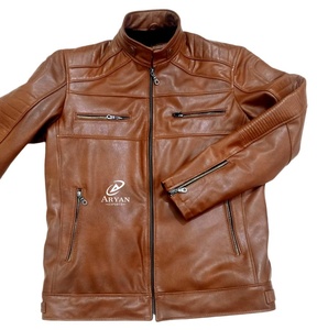 Real Handmade <b>Genuine</b> Leather Jackets for Men Vintage New Arrival High Quality Biker Style Outdoor Hiking Royal Look Jackets - Product Image 1