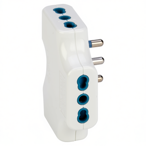 Adaptador Eléctrico Spaziozero Blanco PP2353 de 3 Tomas 2P+T 10/16A (Estándar Italiano Bidireccional) Accesorio Conector - Product Image 2