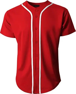 Maillot de Baseball Unisexe 100% Polyester Mesh Fabric Respirant Anti-Rides Séchage Rapide Personnalisable pour Team Club School - Product Image 2