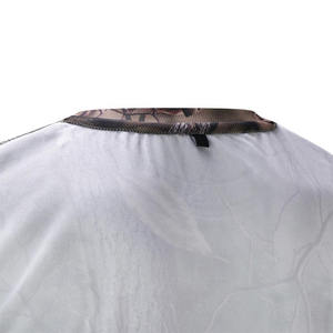 Polyester/Cotton Soft Shell Breathable Heavyweight Solid Mens Oversized Hunting Outdoor T-<b>Shirt</b> - Product Image 6