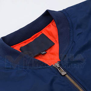 Chaqueta Bomber para Hombre de Secado Rápido al por Mayor para Venta en Línea, Chaqueta Bomber Transpirable Hecha de Algodón y Poliéster para Hombre - Product Image 3