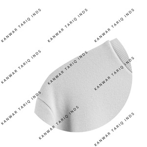 Ry Streetwear High Fleece Winter Hoodie Patrón sólido Cremallera Pullover 100% Algodón Liso Teñido Hombros caídos - Product Image 5