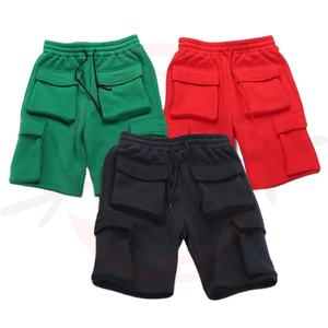 Pantalones cortos Cargo de lana de cintura media para hombre de alta calidad, algodón de secado rápido con cordón largo, pantalones cortos transpirables, diseño estampado - Product Image 5