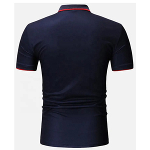 POLO de hombro de color personalizado APO para hombre, Polo de secado rápido transpirable de punto informal, top - Product Image 3