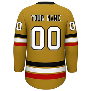 Maillot de hockey sur glace OEM personnalisé en stock vente chaude en gros personnalisé nom et numéro du joueur imprimé maillots de hockey sur glace durables - Product Image 2