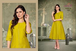 Kurti de Mujer Maruti Fashion de Alta Calidad, Estilo Tradicional con Trabajo de Diamantes, para Bodas Indias y Pakistaníes, Largo hasta la Rodilla, Corte Regular - Product Image 4