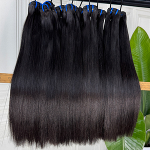 Extensiones de Cabello Humano Liso Natural, Sedoso y Suave, con Doble Trama y Puntas Completas, para Coser y Fabricación de Pelucas Personalizadas - Product Image 3