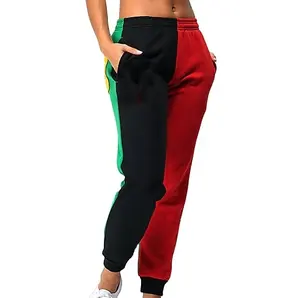 New Fashion Ladies Track Casual Fitness Jogger Pants For Women Colorblock Jogger Sweatpants