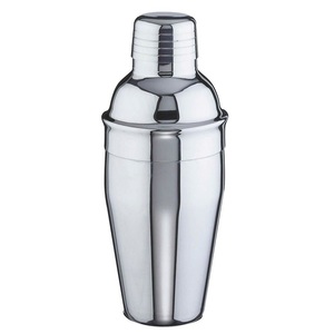Shaker à cocktail professionnel en métal inoxydable pour bar barman et usage domestique avec finition miroir et passoire à couvercle - Product Image 2
