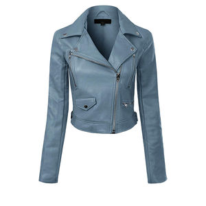 Chaqueta de cuero de mujer precio barato recién llegado al por mayor chaquetas de cuero de moda de mujer de diseño personalizado de alta calidad para la venta - Product Image 1