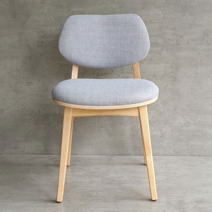 GCF161 Restaurant Furniture PLC Chair with Rubber Wood <b>Frame</b> and <b>Canvas</b> Cushion - Product Image 3