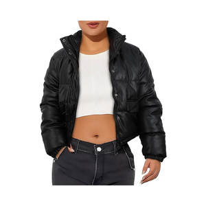 Chaqueta Corta Acolchada de Invierno para Mujer, Chaqueta de Moda Acolchada Cálida, Ropa de Abrigo Elegante para Clima Frío, Ropa Casual de Calle - Product Image 1