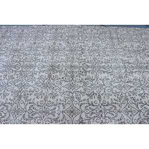 Tapis turc vintage, grand tapis de 5,8 x 8,7 pieds, tapis persan blanc - Product Image 5