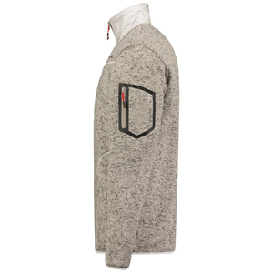 Chaqueta de lana con capucha para hombre con logotipo frontal impermeable y transpirable tela de lana polar suave al tacto chaqueta de trabajo de invierno al aire libre - Product Image 4