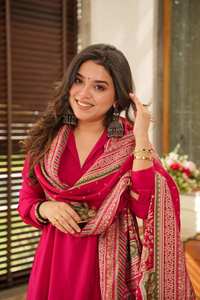 Kurti de Estilo Clásico, Completamente Cosido, de Algodón de Secado Rápido, Corte Holgado, con Pantalón y Dupatta, para Moda India y Pakistaní - Product Image 2