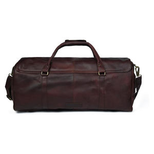 Sac de voyage unisexe de grande capacité avec logo personnalisé de qualité supérieure Bagages de voyage en cuir véritable de luxe pour hommes légers - Product Image 4