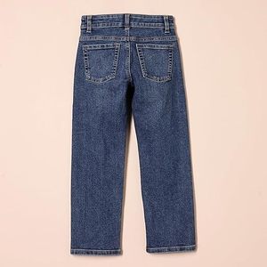OEM 100% Coton Taille mi-haute Coupe droite Jeans en denim tricoté style Hip Hop avec rivets et effet vieilli, imprimé orange, lavage à la main, noir, lavable, Printemps - Product Image 5