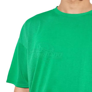 T-shirts surdimensionnés pour hommes de conception haut de gamme avec logo personnalisé, 100% coton uni, décontractés, respirants, séchage rapide, nouvelle arrivée - Product Image 4