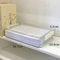 Carpeta de Archivos con Clip Bview Art Office A4, Carpeta de Plástico con Caja de Almacenamiento y Organizador para Exámenes, Certificados