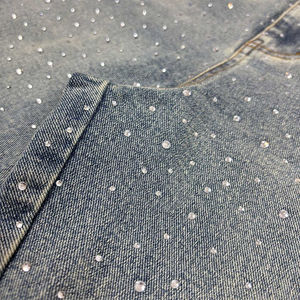 Pantalones Cortos Holgados de Algodón 100% con Cierre de Cremallera para Hombre, Estilo Skate, con Pedrería, Lavado Claro, para Verano, Venta al Por Mayor HSI - Product Image 3