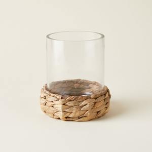 <b>Kitchen</b> <b>accessories</b> woven cup holder glassware water hyacinth tumbler carrier Christmas decor - Product Image 2