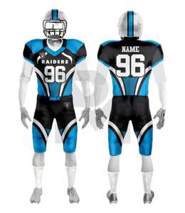 Venta al por mayor 100% poliéster uniforme de fútbol americano personalizado talla grande equipo de equipo con características transpirables conjuntos de Calidad única - Product Image 3