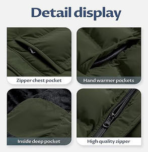 Chaqueta de Invierno para Hombre, Impermeable, Acolchada, con Cuello Alto, Chaqueta de Plumón Personalizada para Exteriores, Subida por Dress Sports - Product Image 5