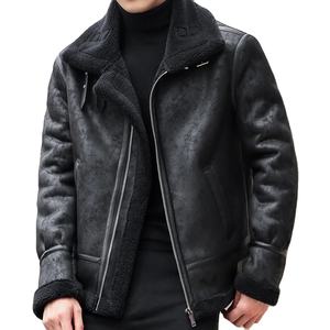 Veste en cuir véritable haut de gamme personnalisée, vente en gros de vestes en peau de mouton tendance, vestes élégantes OEM imperméables pour hommes - Product Image 1