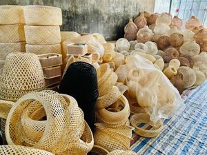 Lampshade Hanging Chandelier Pendant Lights <b>Wicker</b> Handwoven Hanging <b>Lamp</b> <b>Shades</b> Cover Decor Handicraft Rattan Bamboo - Product Image 5