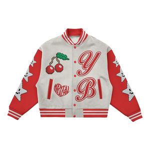 Fabricante OEM de alta calidad Chenille bordado hombres Universidad personalizada béisbol Varsity Letterman chaqueta para hombres - Product Image 1