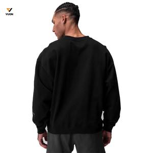 Vente directe d'usine personnalisé 350gsm poids lourd coton polaire unisexe sweat pour hommes couleur unie broderie Logo hiver - Product Image 6