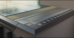 Renoplast ®   Perfil de aluminio para aleros K100R, acabado de terrazas y balcones, suelos de baldosas sobre mortero adhesivo, sistemas de drenaje - Product Image 4